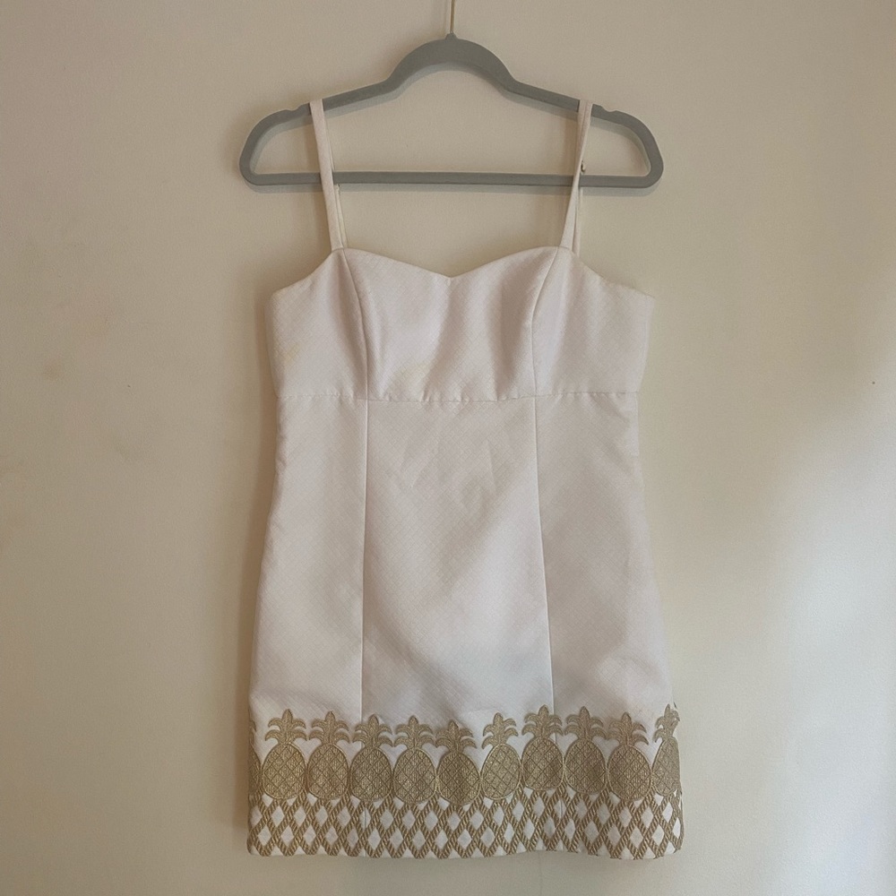 Lilly Pulitzer White Pineapple Dress